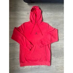 Jordan Men's Dri-Fit Sport Fleece Hoodie Gym Red Size Small